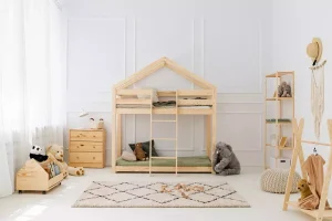 Łóżka domki piętrowe – sposób na oszczędność miejsca i frajdę dla dzieci
